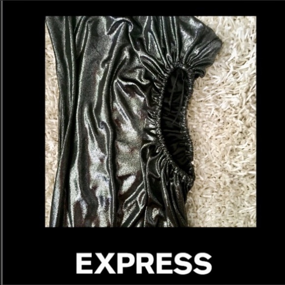 EXPRESS OMBRE ASYMMETRICAL CUT OUT DRESS - Picture 5 of 7